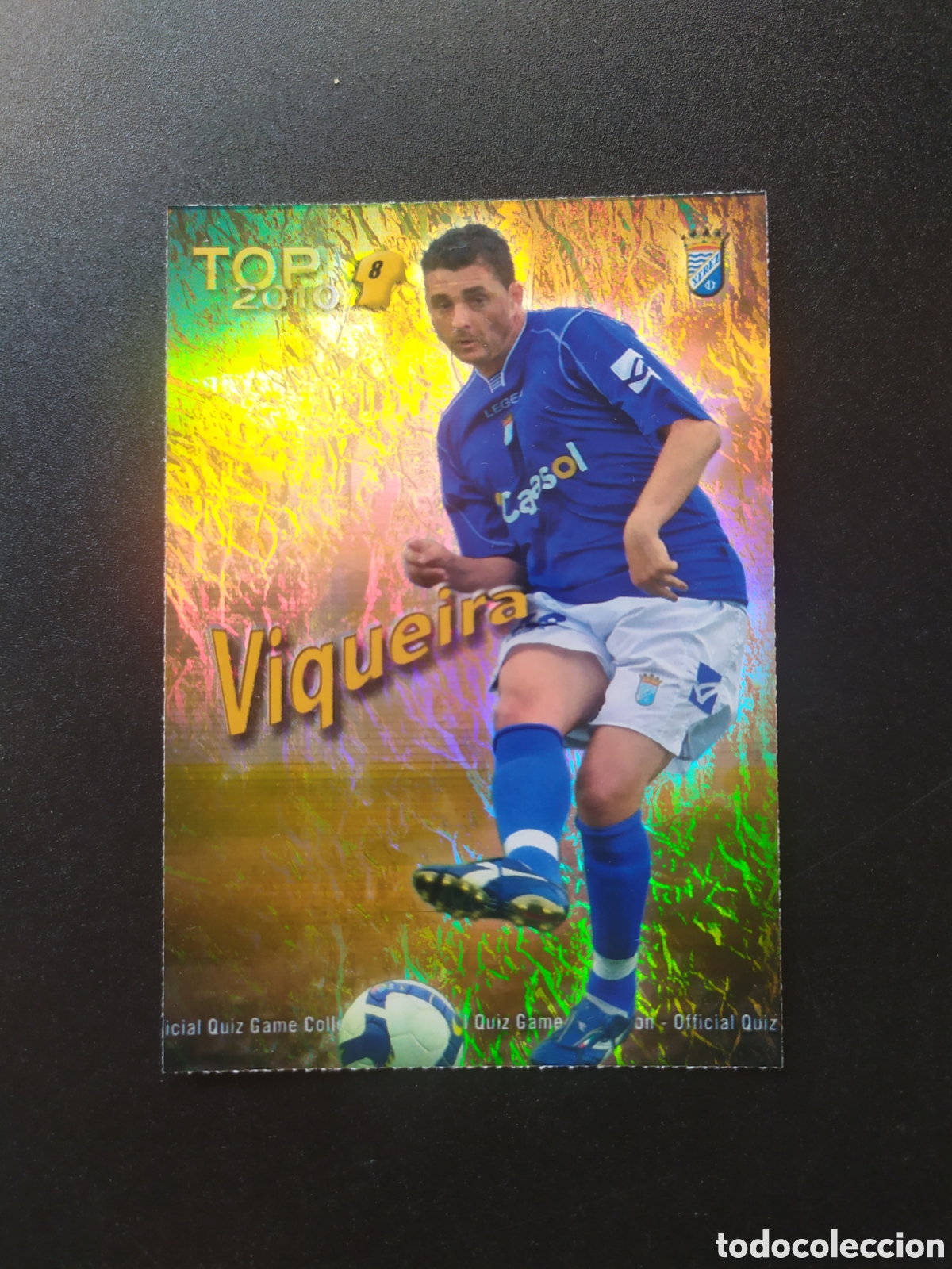 Cromos de Futebol: Mundicromo fichas Liga 2009 2010 09 10 Viqueira top brillo jaspeado n&deg; 611 Xerez