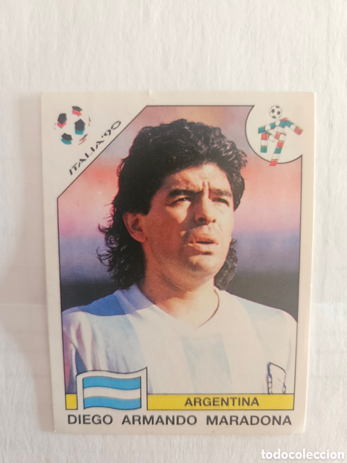 Fu&szlig;ball-Sticker: 1990 ITALIA 90 - N&ordm; 128 DIEGO ARMANDO MARADONA - ARGENTINA - PANINI