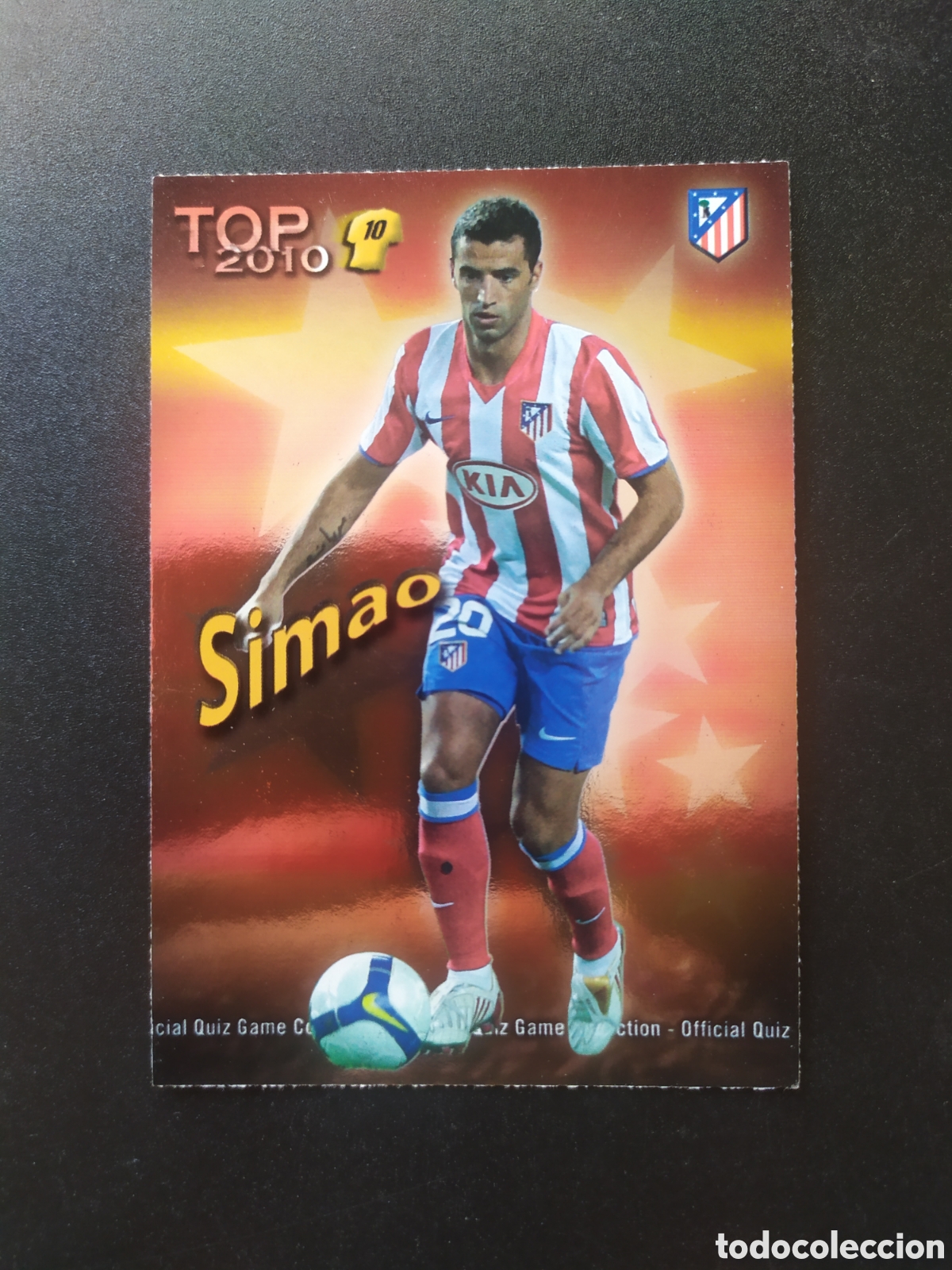 Cromos de Futebol: Mundicromo fichas Liga 2009 2010 09 10 Simao top brillo rojo n&deg; 615 Atl&eacute;tico Madrid