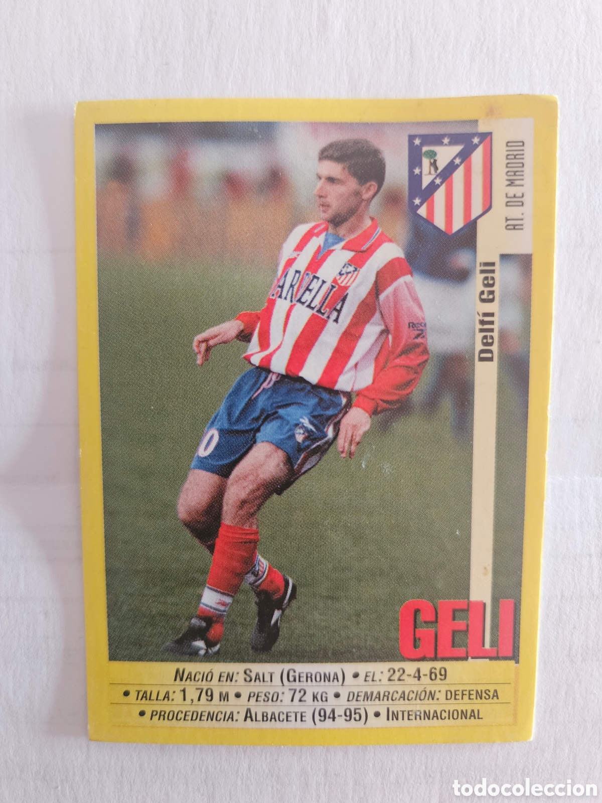 Cromos de f&uacute;tbol: 231 A 231A GELI AT MADRID PANINI 1999 2000 CROMO FUTBOL LIGA 99 00 - SIN PEGAR -