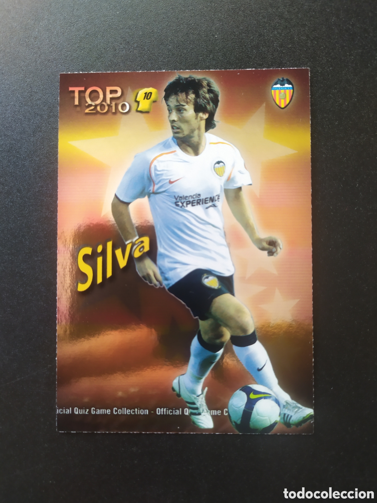 Cromos de f&uacute;tbol: Mundicromo fichas Liga 2009 2010 09 10 Silva top brillo rojo n&deg; 616 Valencia