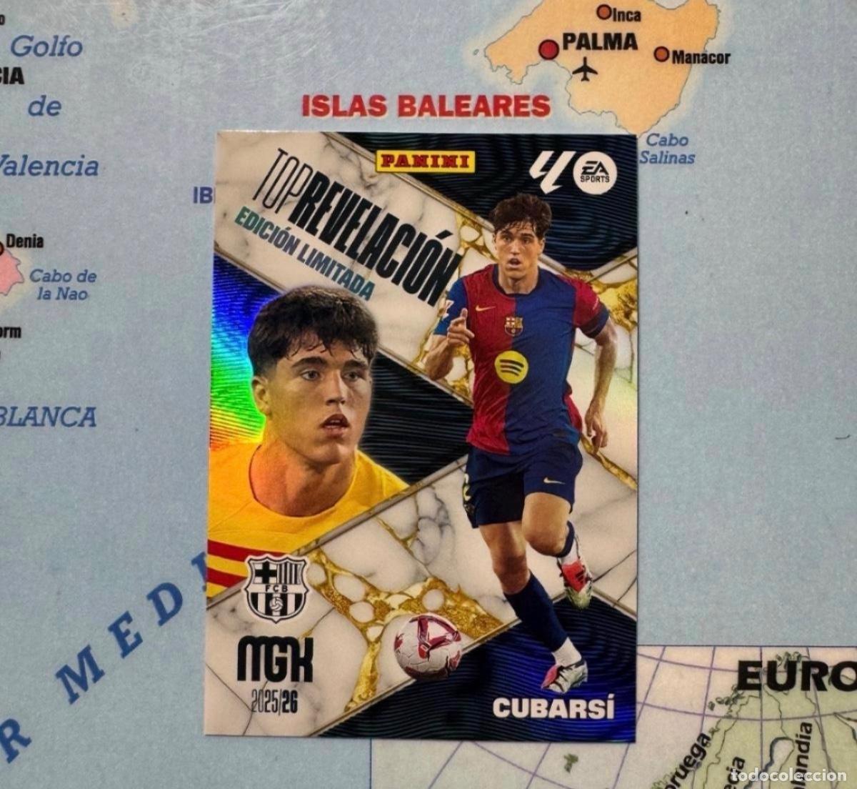 Cromos de f&uacute;tbol: Cubarsi Edici&oacute;n Limitada Top Revelaci&oacute;n del Barcelona megacracks 25-26 2025-2026