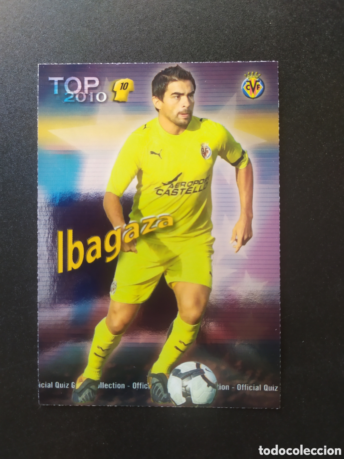 Cromos de f&uacute;tbol: Mundicromo fichas Liga 2009 2010 09 10 Ibagaza top brillo azul n&deg; 619 Villarreal