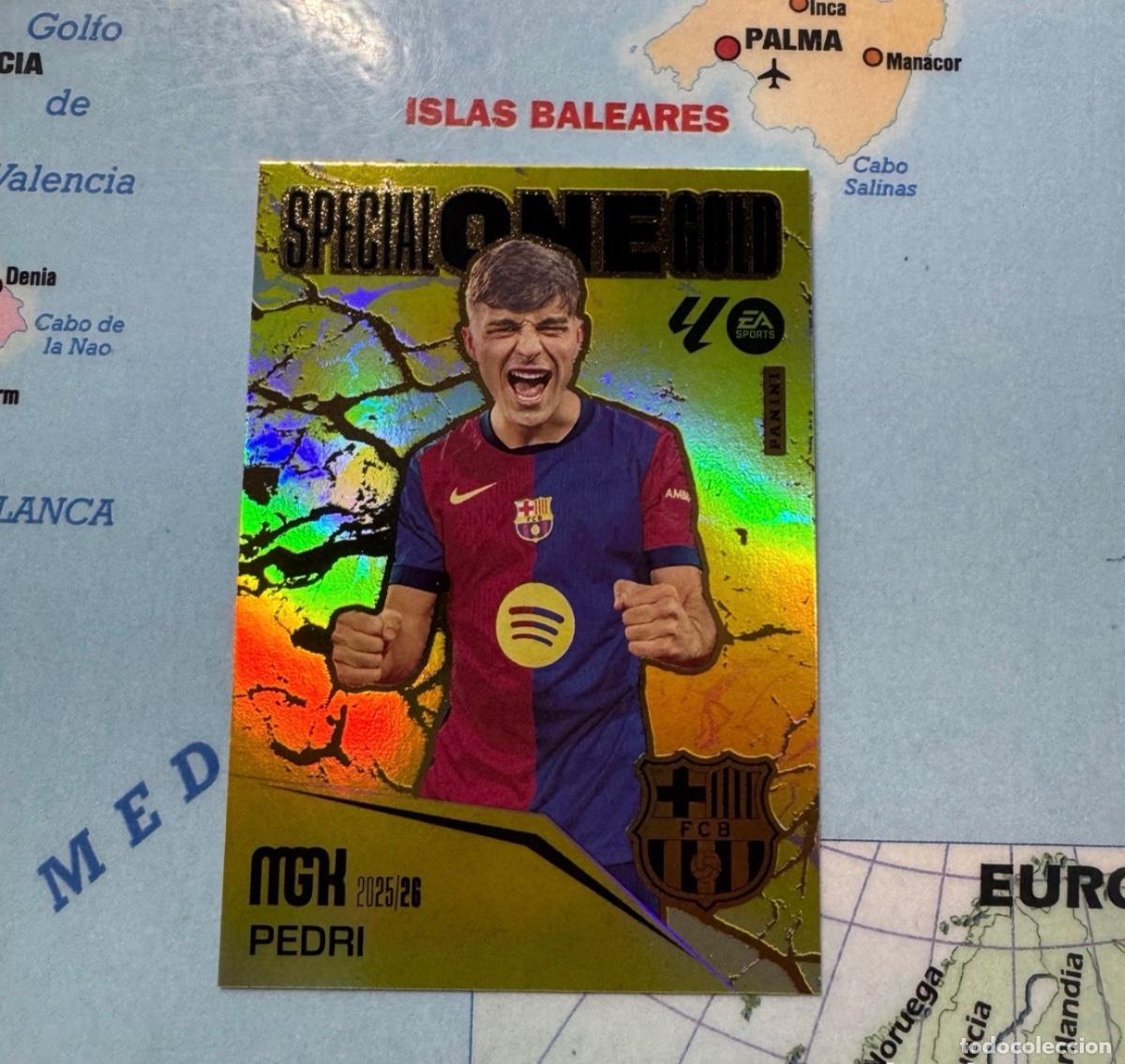 Cromos de f&uacute;tbol: Pedri Special One Gold Del Barcelona megacracks 25-26 2025-2026