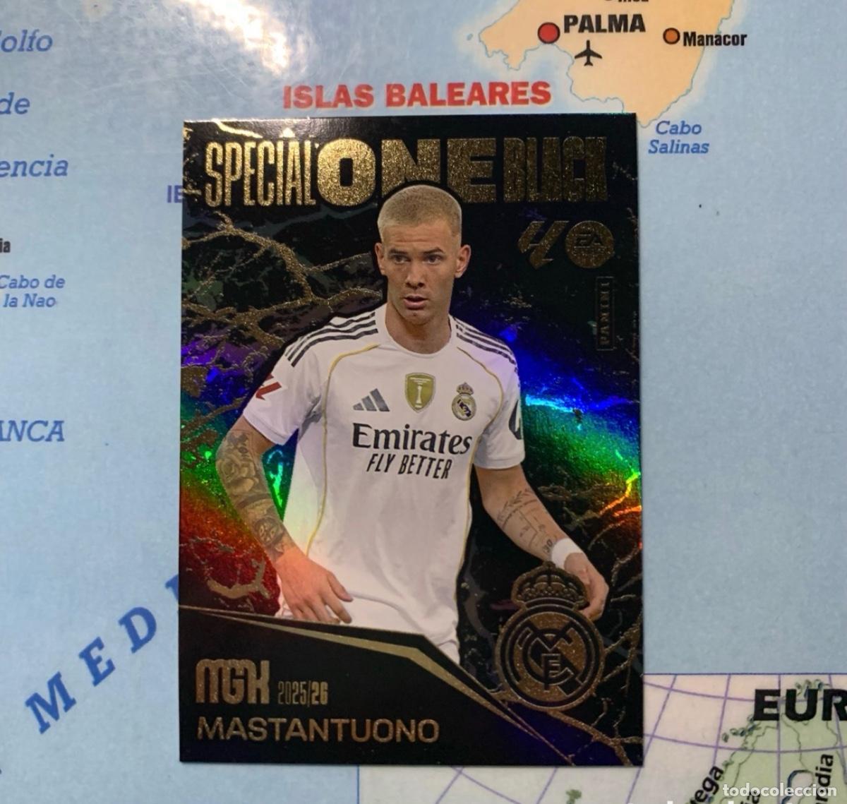 Cromos de f&uacute;tbol: Mastantuono Special One Black Del Real Madrid megacracks 25-26 2025-2026