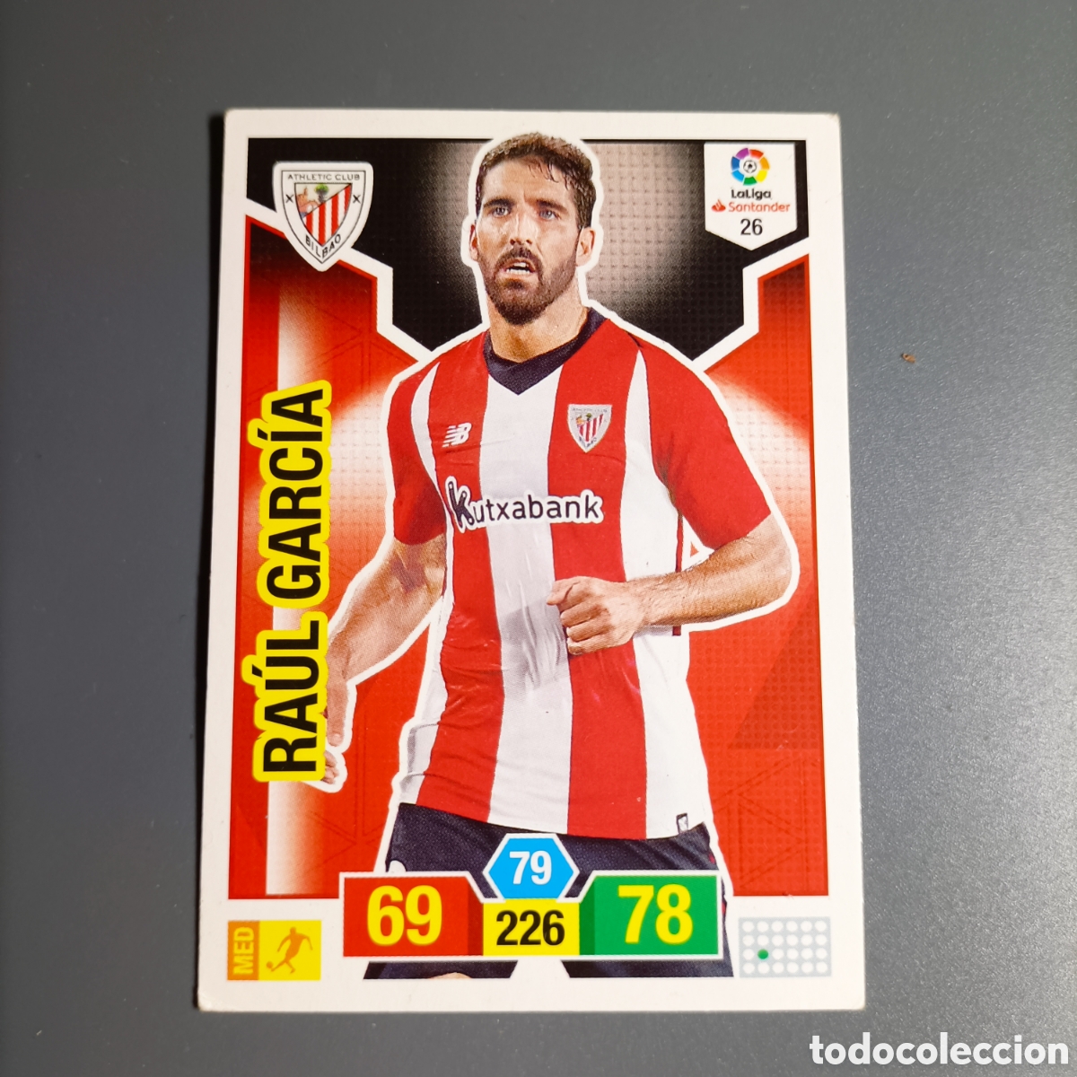 Cromos de f&uacute;tbol: ADRENALYN. LIGA 2018-2019 (ATHLETIC) №26 RA&Uacute;L GARC&Iacute;A