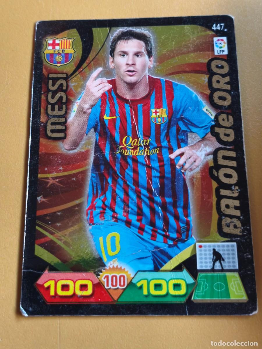 Cromos de f&uacute;tbol: messi, balon oro 2011 12