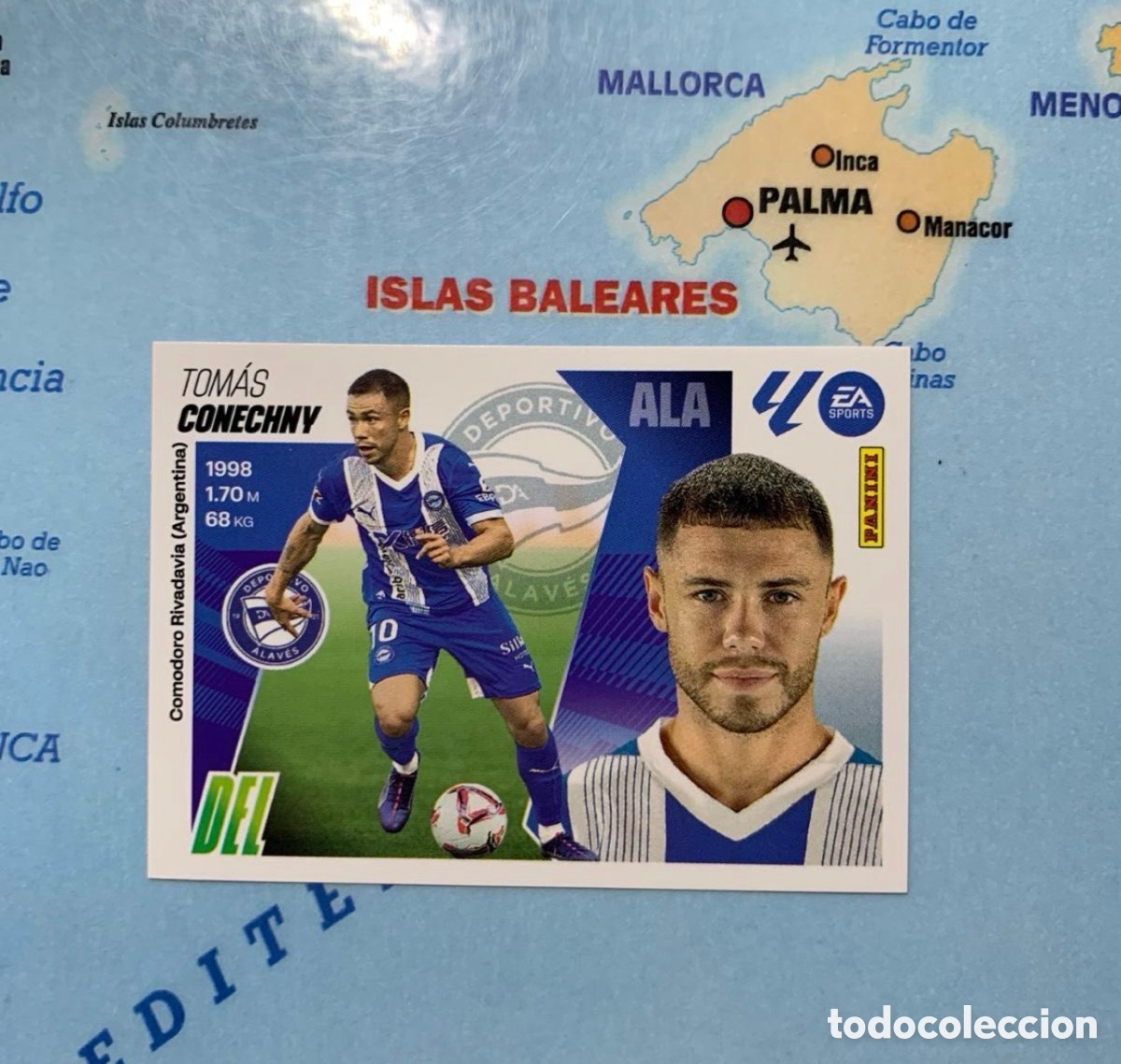 Cromos de f&uacute;tbol: Conechny n&uacute;mero 19 del Alav&eacute;s cromo liga este 25-26 2025-2026