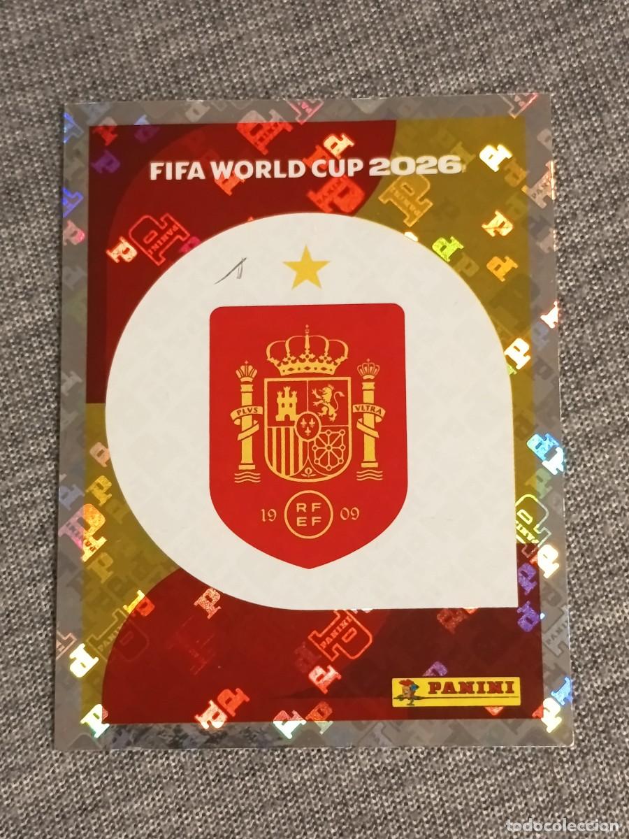 Cromos de f&uacute;tbol: ESCUDO ESPA&Ntilde;A ESP 1 STICKER MUNDIAL 2026 PANINI FIFA WORLD CUP NUEVO