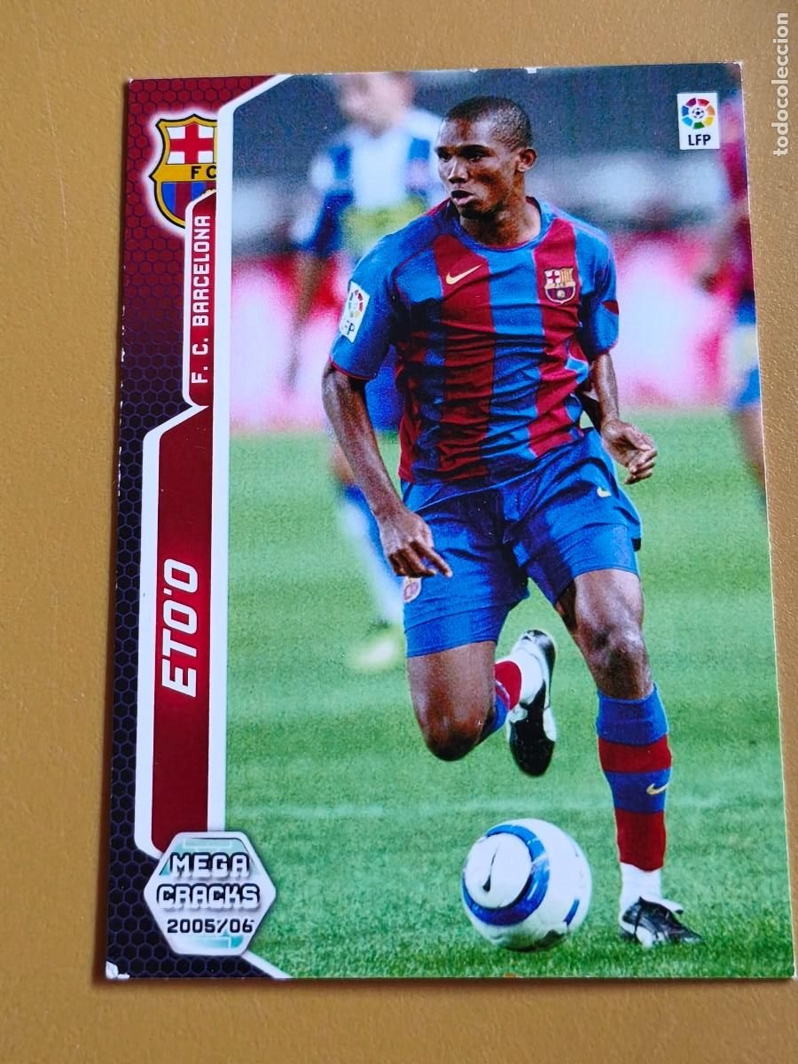 Cromos de f&uacute;tbol: eto'o, 2005 06 megacracks