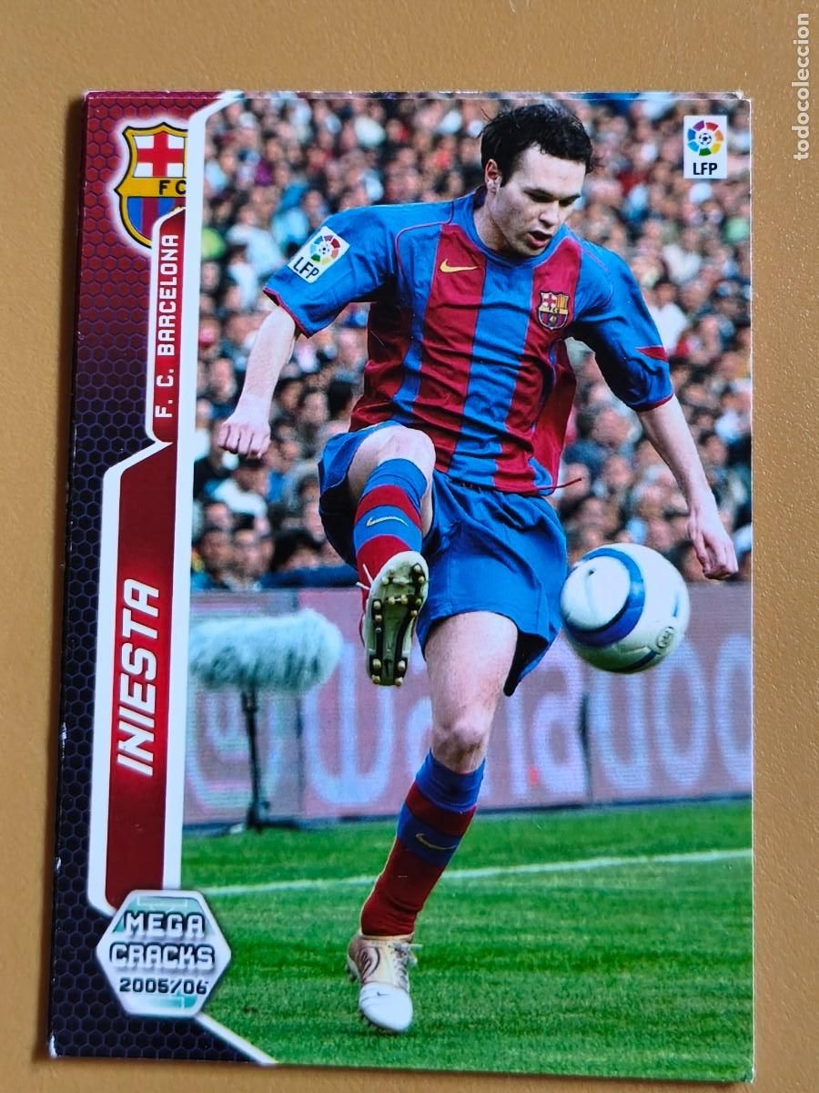 Cromos de f&uacute;tbol: iniesta, 2005 06 megacracks
