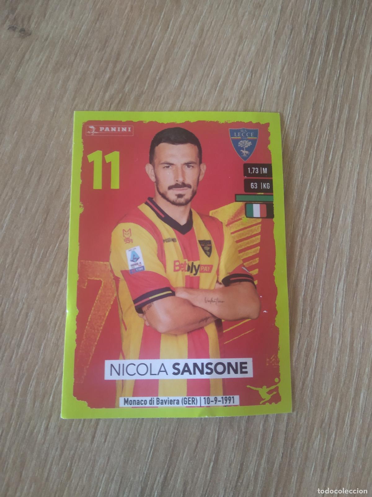 Cromos de f&uacute;tbol: 301 NICOLA SANSONE LECCE CROMO FUTBOL PANINI LIGA ITALIA 23-24 CALCIATORI 2023-2024