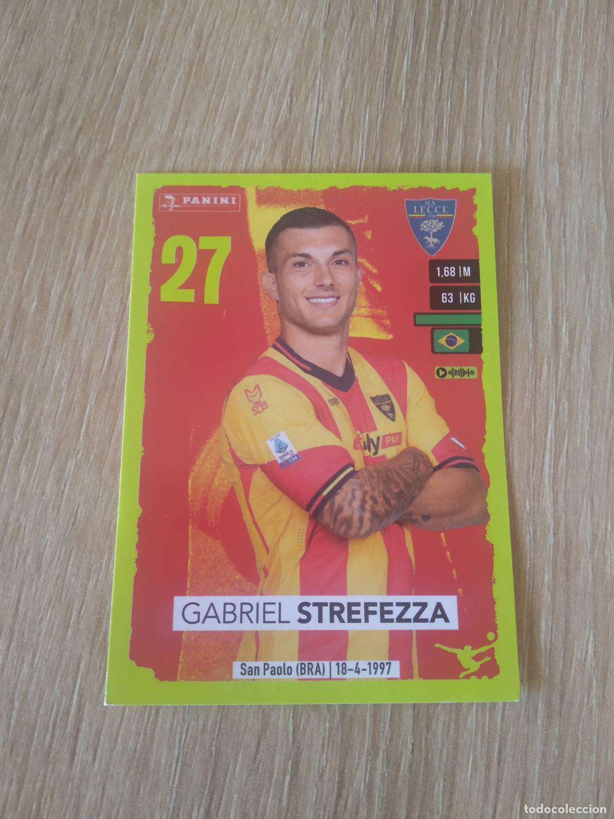 Cromos de f&uacute;tbol: 302 GABRIEL STREFEZZA LECCE CROMO FUTBOL PANINI LIGA ITALIA 23-24 CALCIATORI 2023-2024