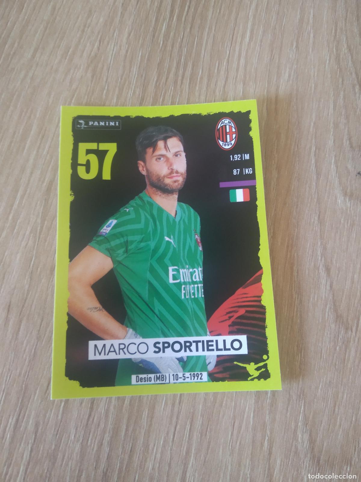 Cromos de f&uacute;tbol: 308 MARCO SPORTIELLO AC MILAN CROMO FUTBOL PANINI LIGA ITALIA 23-24 CALCIATORI 2023-2024