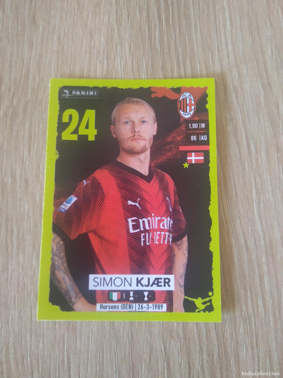Cromos de f&uacute;tbol: 313 SIMON KJAER AC MILAN CROMO FUTBOL PANINI LIGA ITALIA 23-24 CALCIATORI 2023-2024