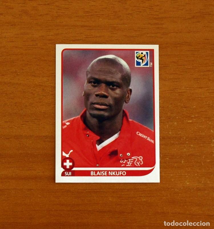 Football Stickers: Suiza -N&ordm; 598 Blaise Nkufo -Mundial South Africa 2010 FIFA World Cup-Panini -Nunca Pegado
