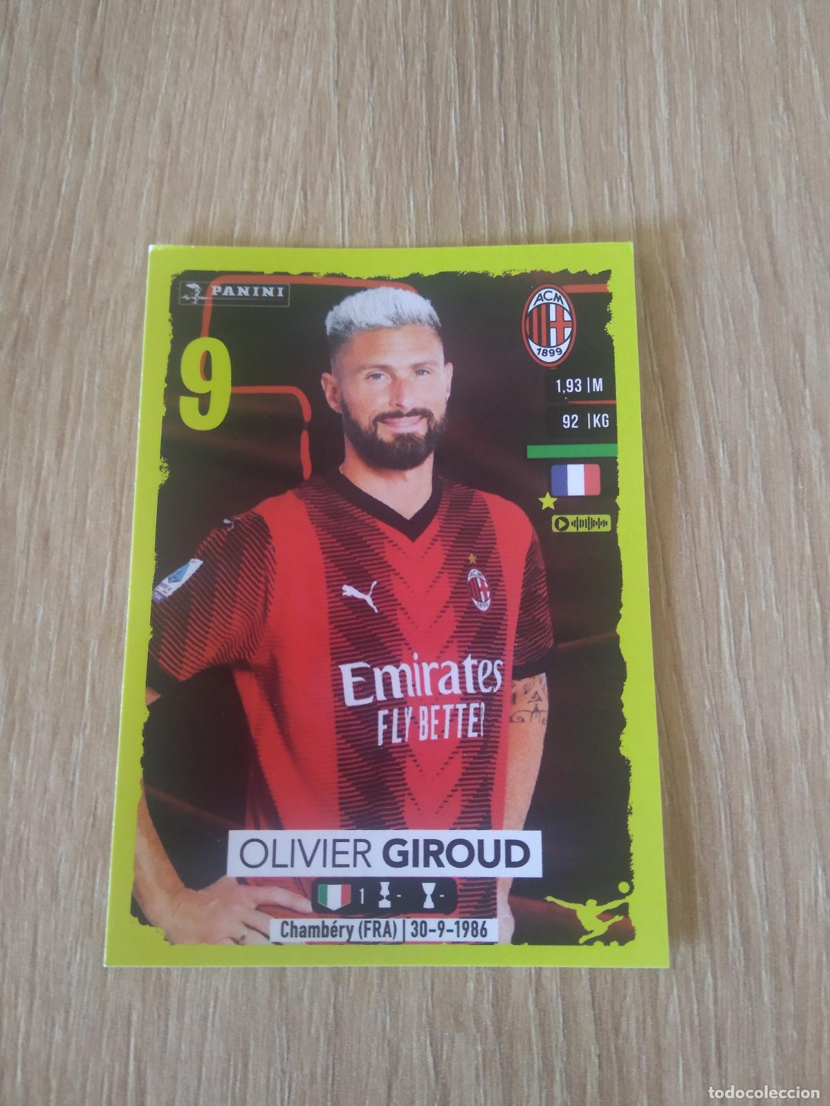 Cromos de f&uacute;tbol: 324 GIROUD AC MILAN CROMO FUTBOL PANINI LIGA ITALIA 23-24 CALCIATORI 2023-2024