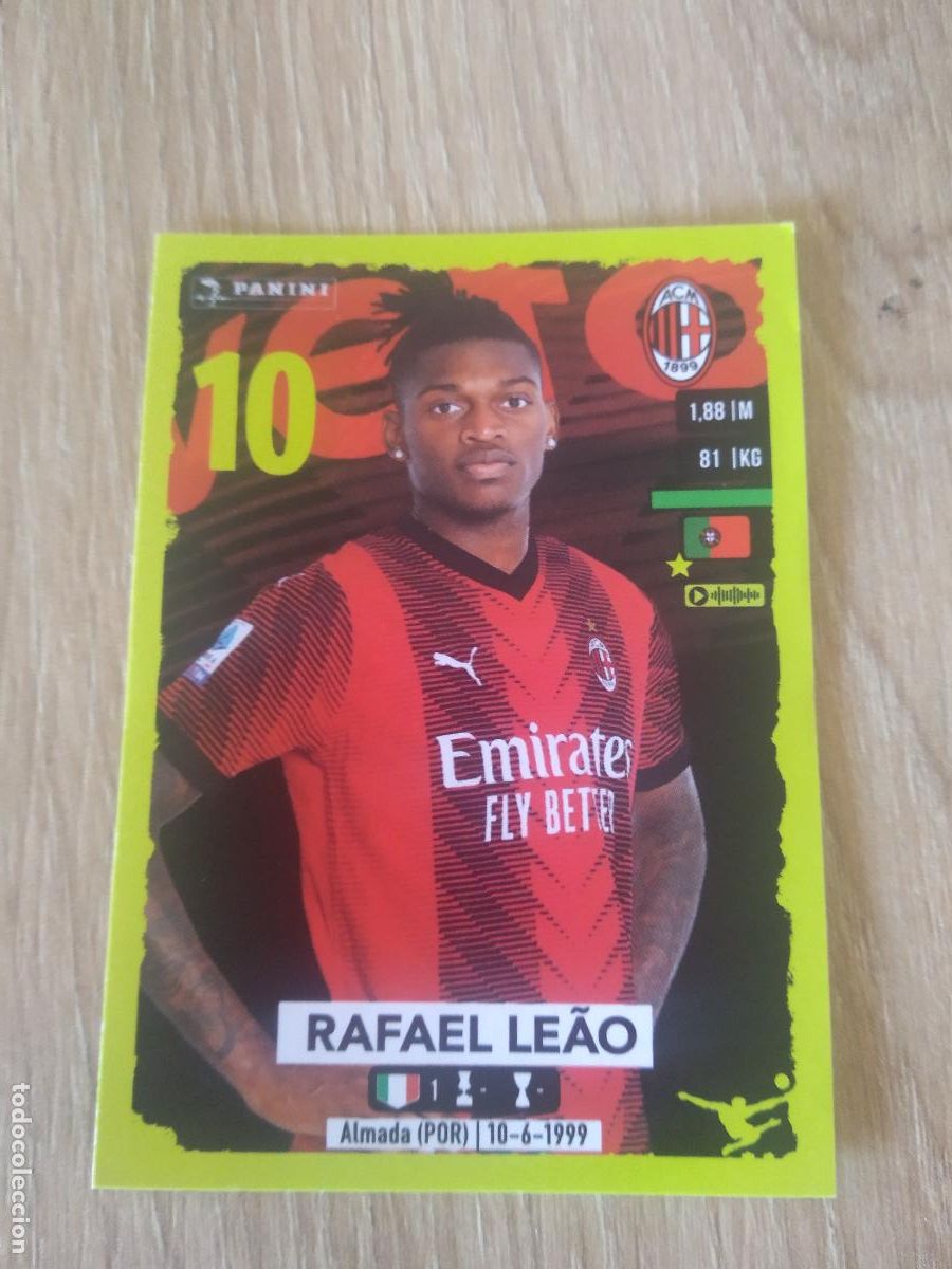 Cromos de f&uacute;tbol: 326 RAFAEL LEAO AC MILAN CROMO FUTBOL PANINI LIGA ITALIA 23-24 CALCIATORI 2023-2024