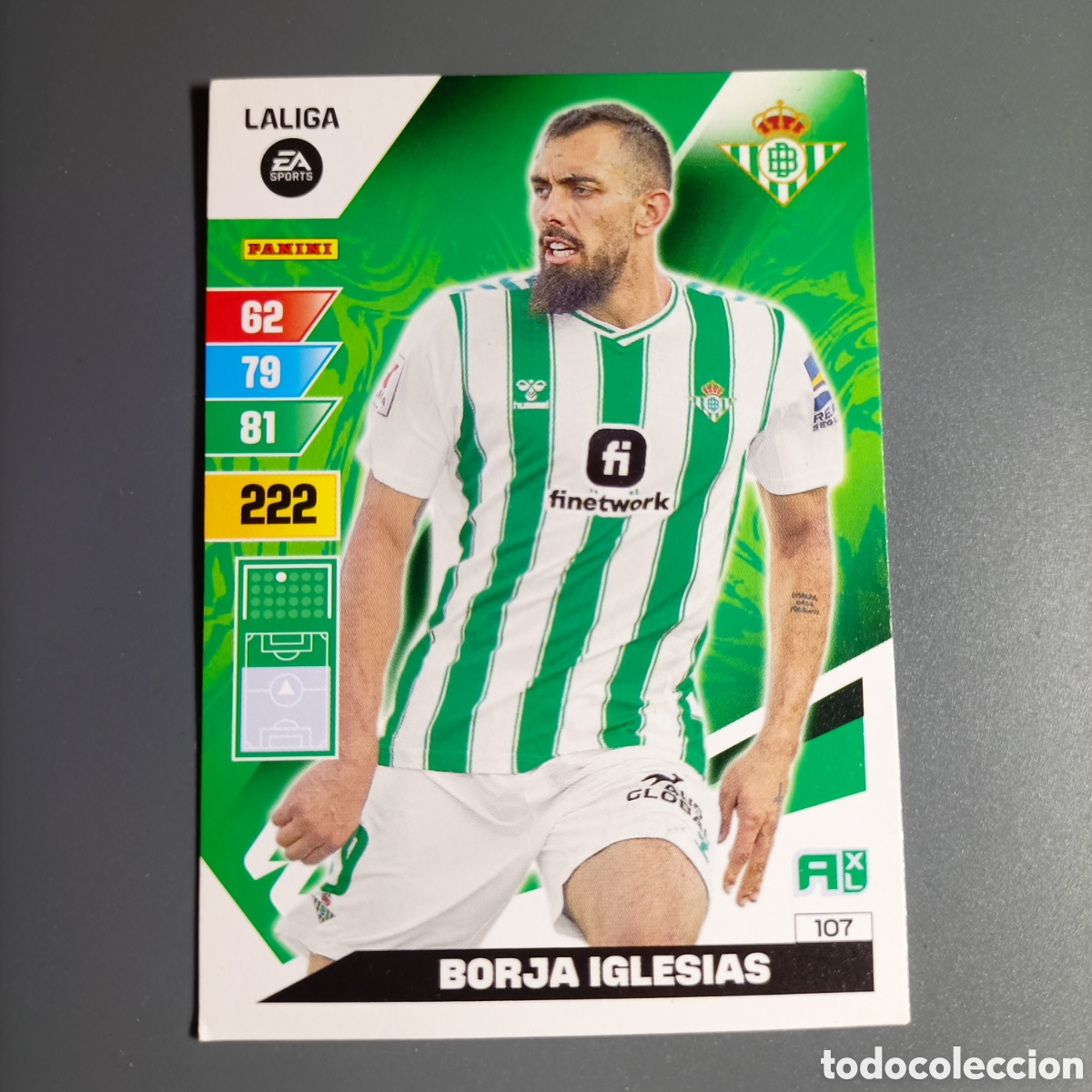 Cromos de f&uacute;tbol: ADRENALYN. LIGA 2023-2024 (BETIS) №107 BORJA IGLESIAS