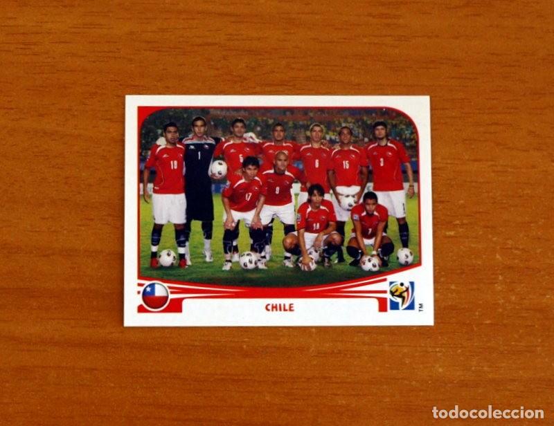 Cromos de f&uacute;tbol: Chile -N&ordm; 619 Alineaci&oacute;n-Equipo -Mundial South Africa 2010 FIFA World Cup-Panini -Nunca Pegado