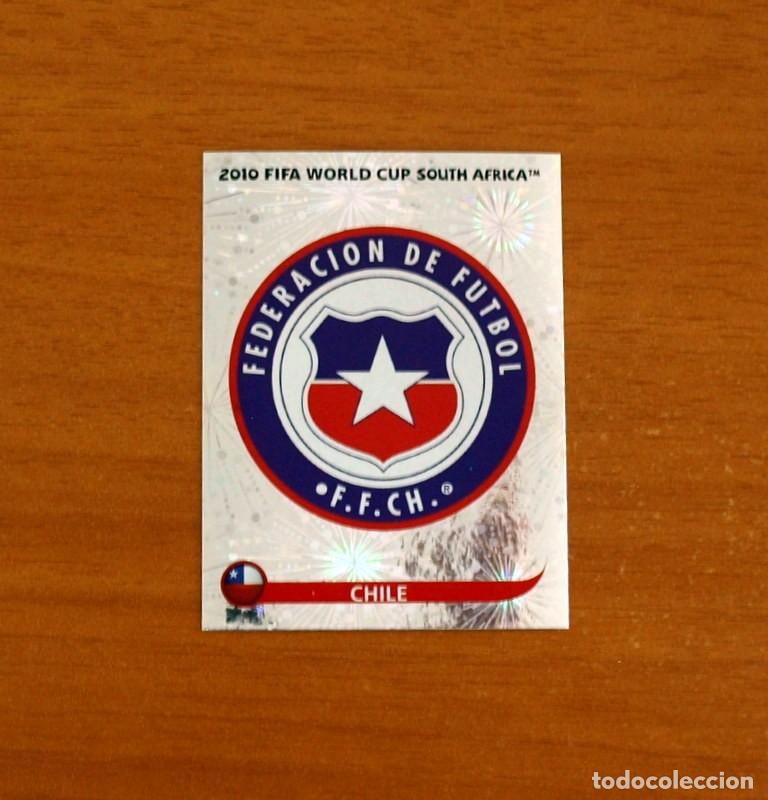 Cromos de f&uacute;tbol: Chile -N&ordm; 620 Escudo -Mundial South Africa 2010 FIFA World Cup-Panini -Nunca Pegado