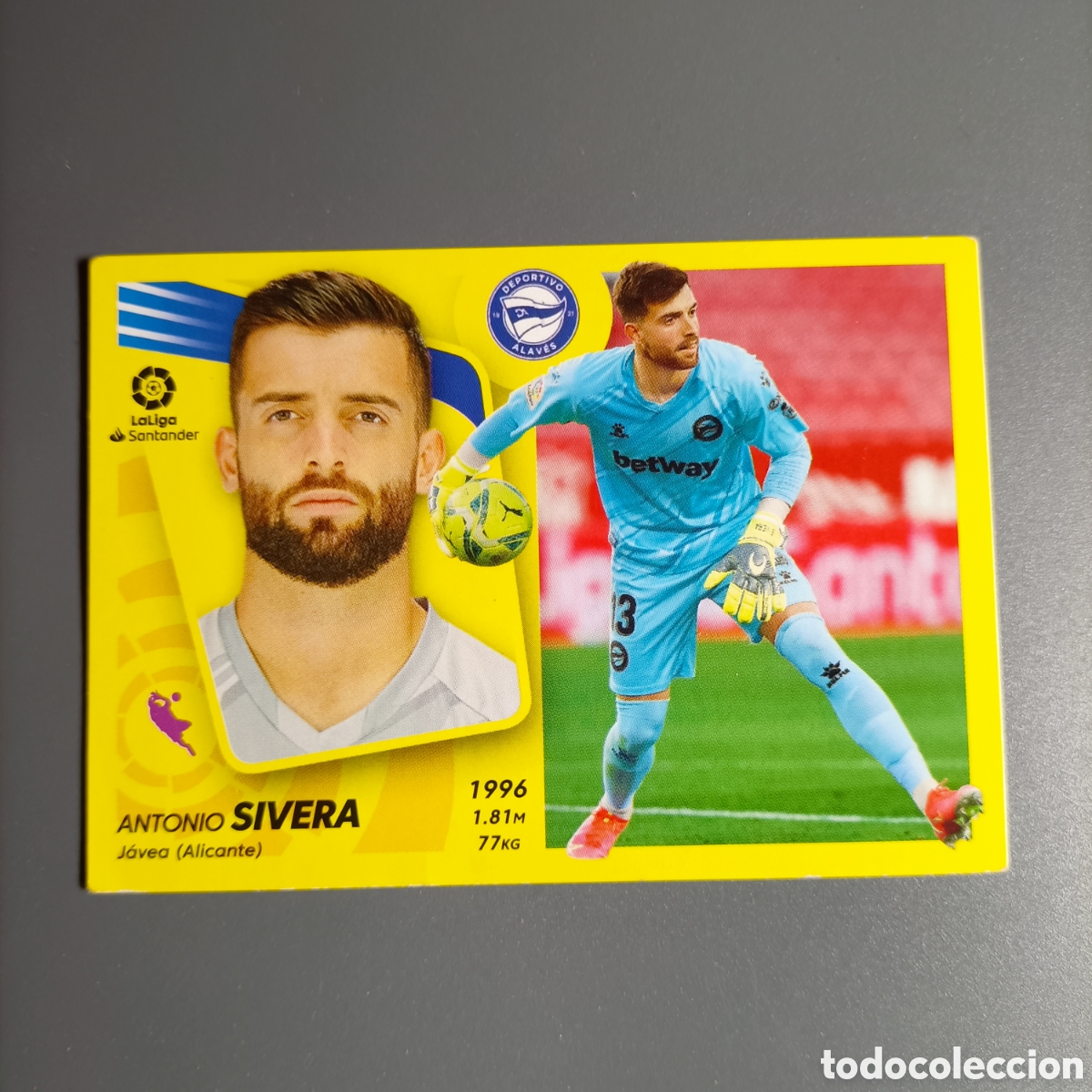 Cromos de f&uacute;tbol: STICKER PANINI. LIGA ESTE 2021-2022 (ALAV&Eacute;S) №6 SIVERA