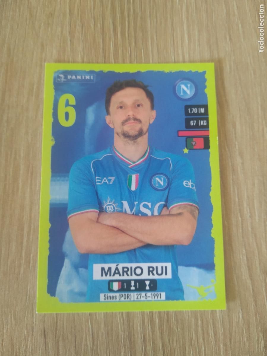 Cromos de f&uacute;tbol: 361 mario rui NAPOLES NAPOLI CROMO FUTBOL PANINI LIGA ITALIA 23-24 CALCIATORI 2023-2024
