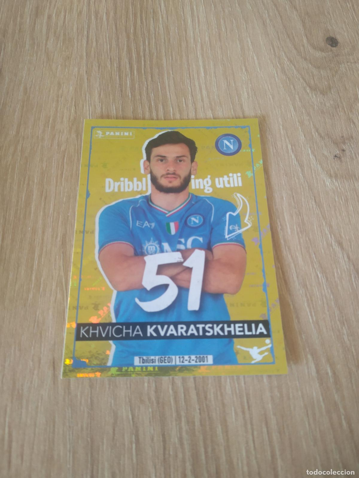 Cromos de f&uacute;tbol: 373 KVARATSKHELIA NAPOLES NAPOLI CROMO FUTBOL PANINI LIGA ITALIA 23-24 CALCIATORI 2023-2024