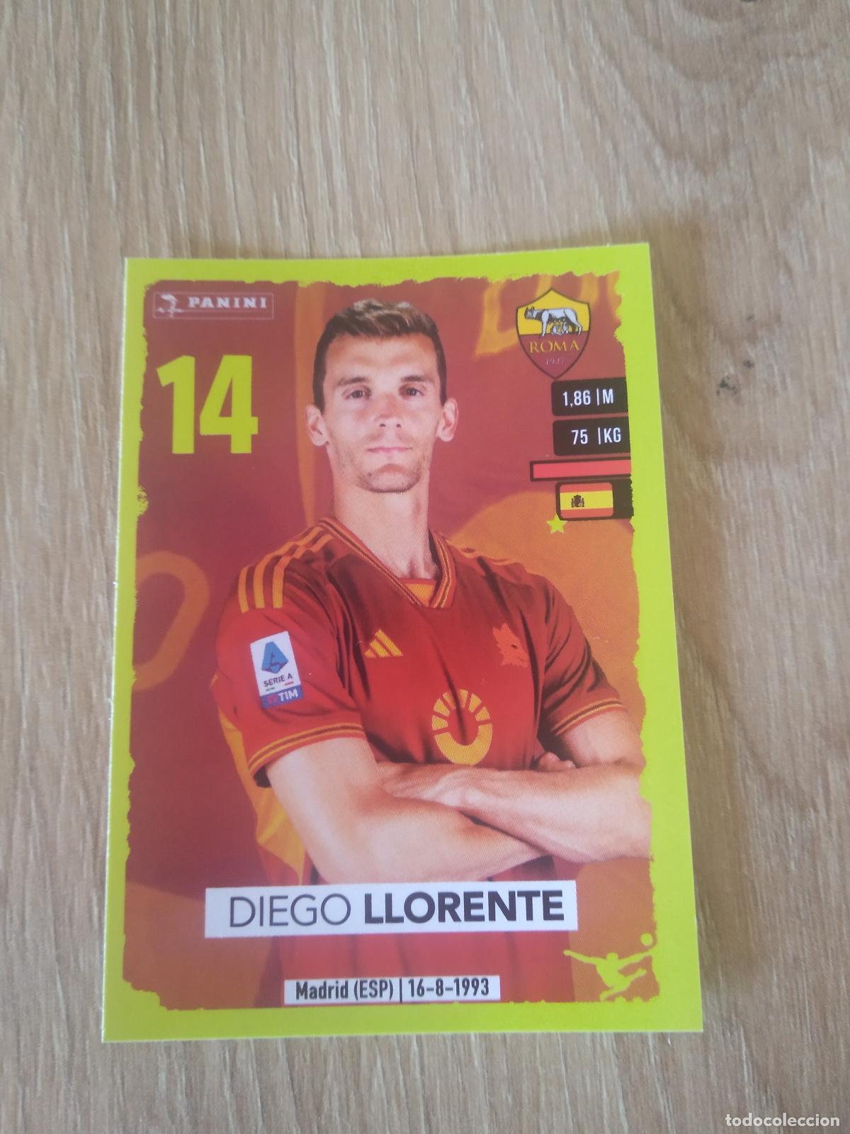 Cromos de f&uacute;tbol: 384 DIEGO LLORENTE ROMA CROMO FUTBOL PANINI LIGA ITALIA 23-24 CALCIATORI 2023-2024