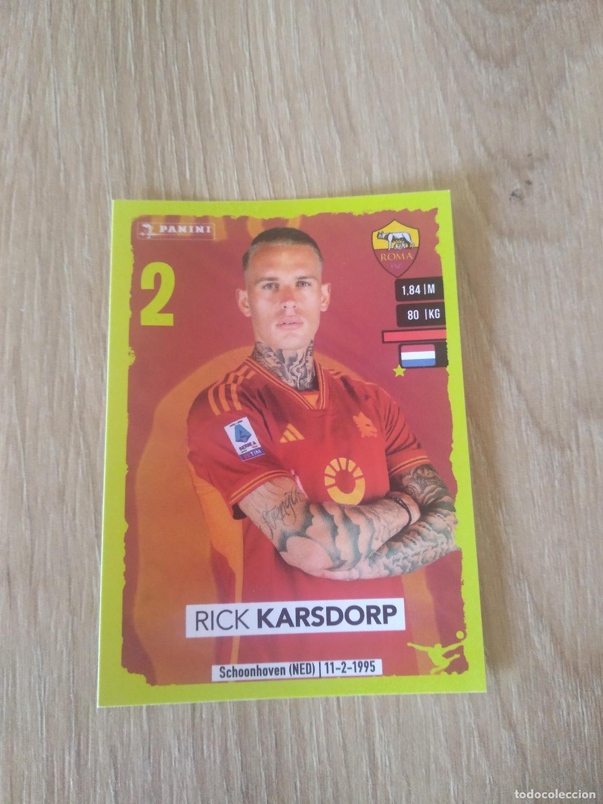 Cromos de f&uacute;tbol: 385 RICK KARSDORP ROMA CROMO FUTBOL PANINI LIGA ITALIA 23-24 CALCIATORI 2023-2024