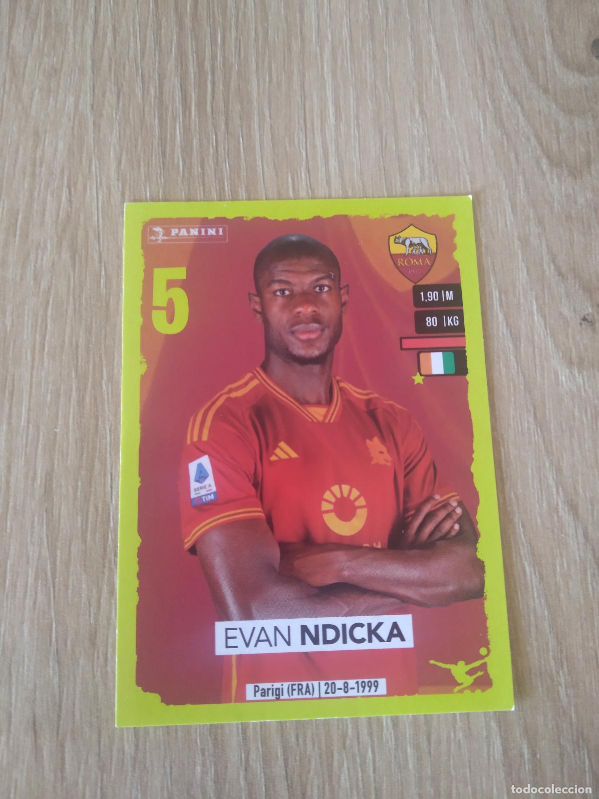 Cromos de f&uacute;tbol: 388 EVAN NDICKA ROMA CROMO FUTBOL PANINI LIGA ITALIA 23-24 CALCIATORI 2023-2024