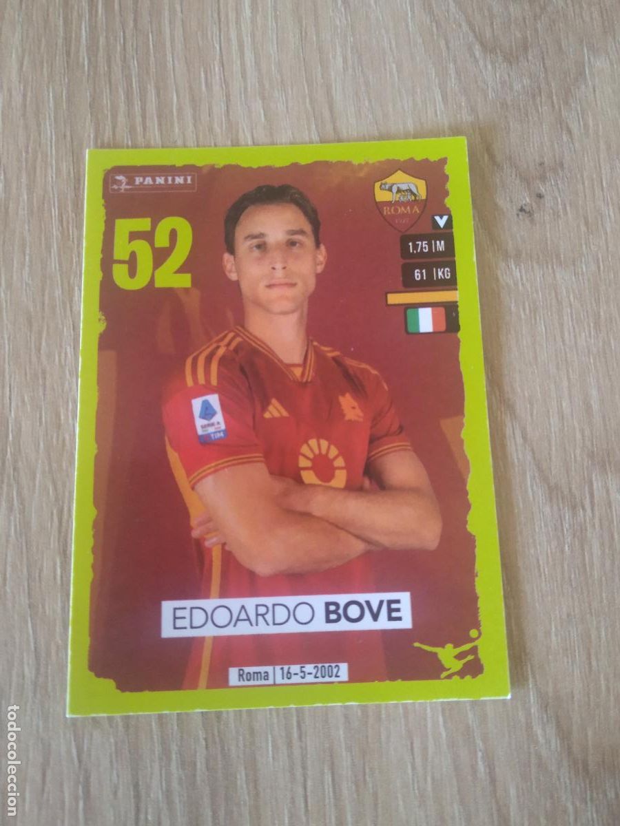 Fu&szlig;ball-Sticker: 393 EDOARDO BOVE ROMA CROMO FUTBOL PANINI LIGA ITALIA 23-24 CALCIATORI 2023-2024