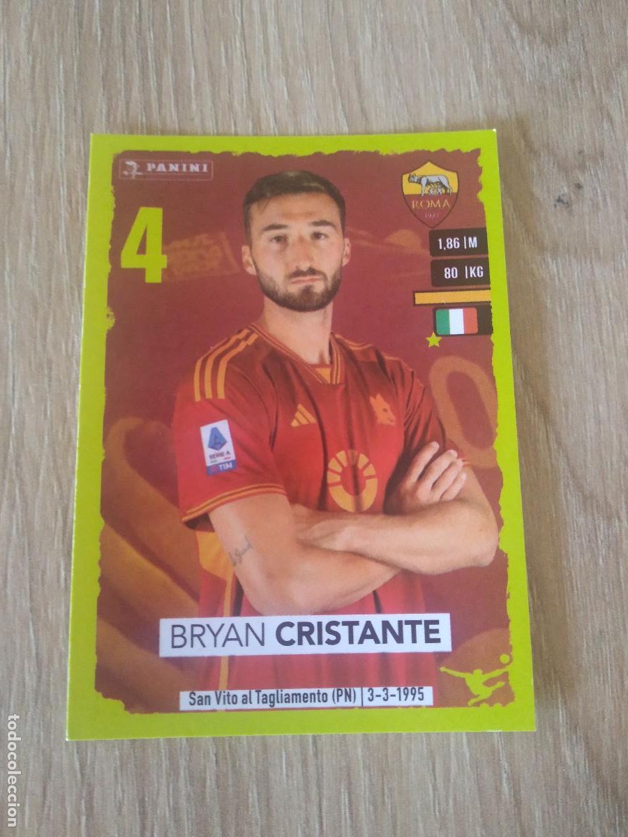 Fu&szlig;ball-Sticker: 394 BRYAN CRISTANTE ROMA CROMO FUTBOL PANINI LIGA ITALIA 23-24 CALCIATORI 2023-2024