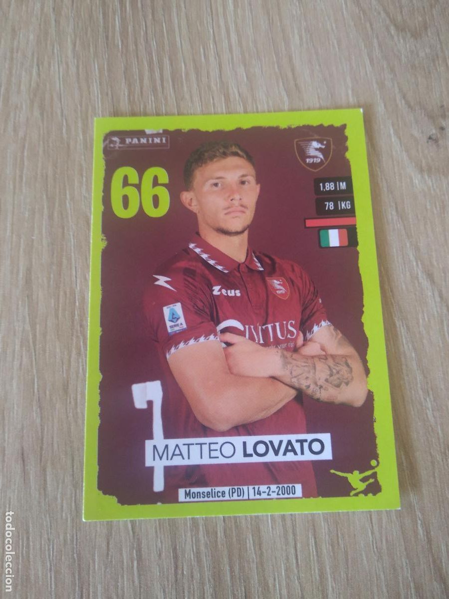 Cromos de f&uacute;tbol: 413 MATTEO LOVATO SALERNITANA CROMO FUTBOL PANINI LIGA ITALIA 23-24 CALCIATORI 2023-2024