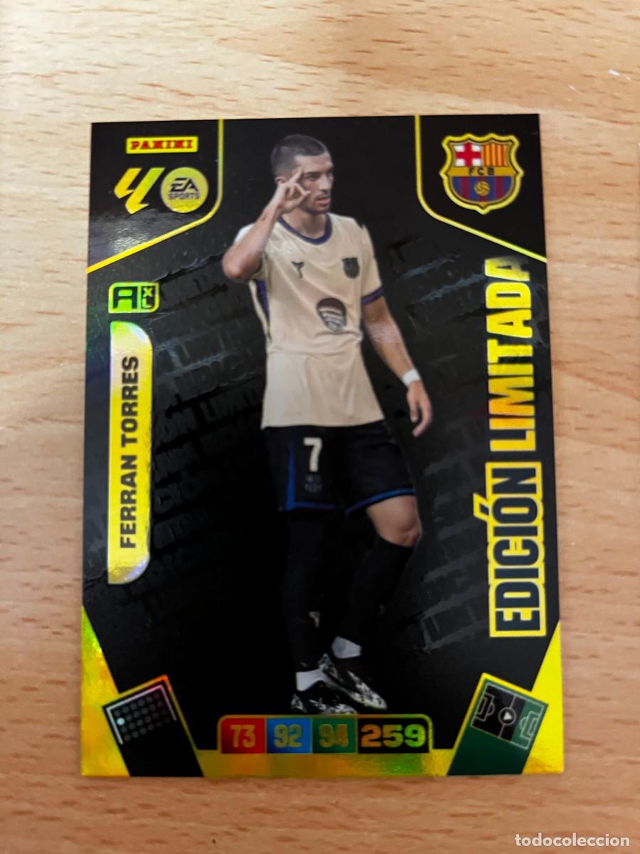 Cromos de f&uacute;tbol: ADRENALYN XL 2025 2026 25 26 PANINI N&ordm; FERRAN TORRES BARCELONA EDICION LIMITADA