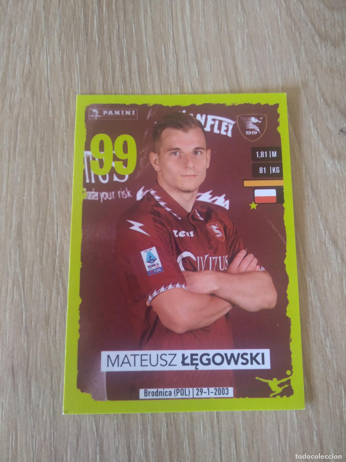 Cromos de f&uacute;tbol: 421 MATEUSZ LEGOWSKI SALERNITANA CROMO FUTBOL PANINI LIGA ITALIA 23-24 CALCIATORI 2023-2024