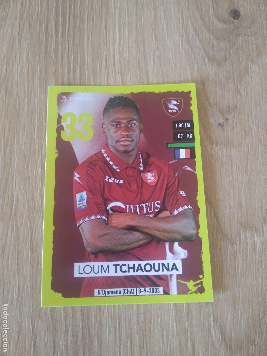Cromos de Futebol: 427 LOUM TCHAOUNA SALERNITANA CROMO FUTBOL PANINI LIGA ITALIA 23-24 CALCIATORI 2023-2024
