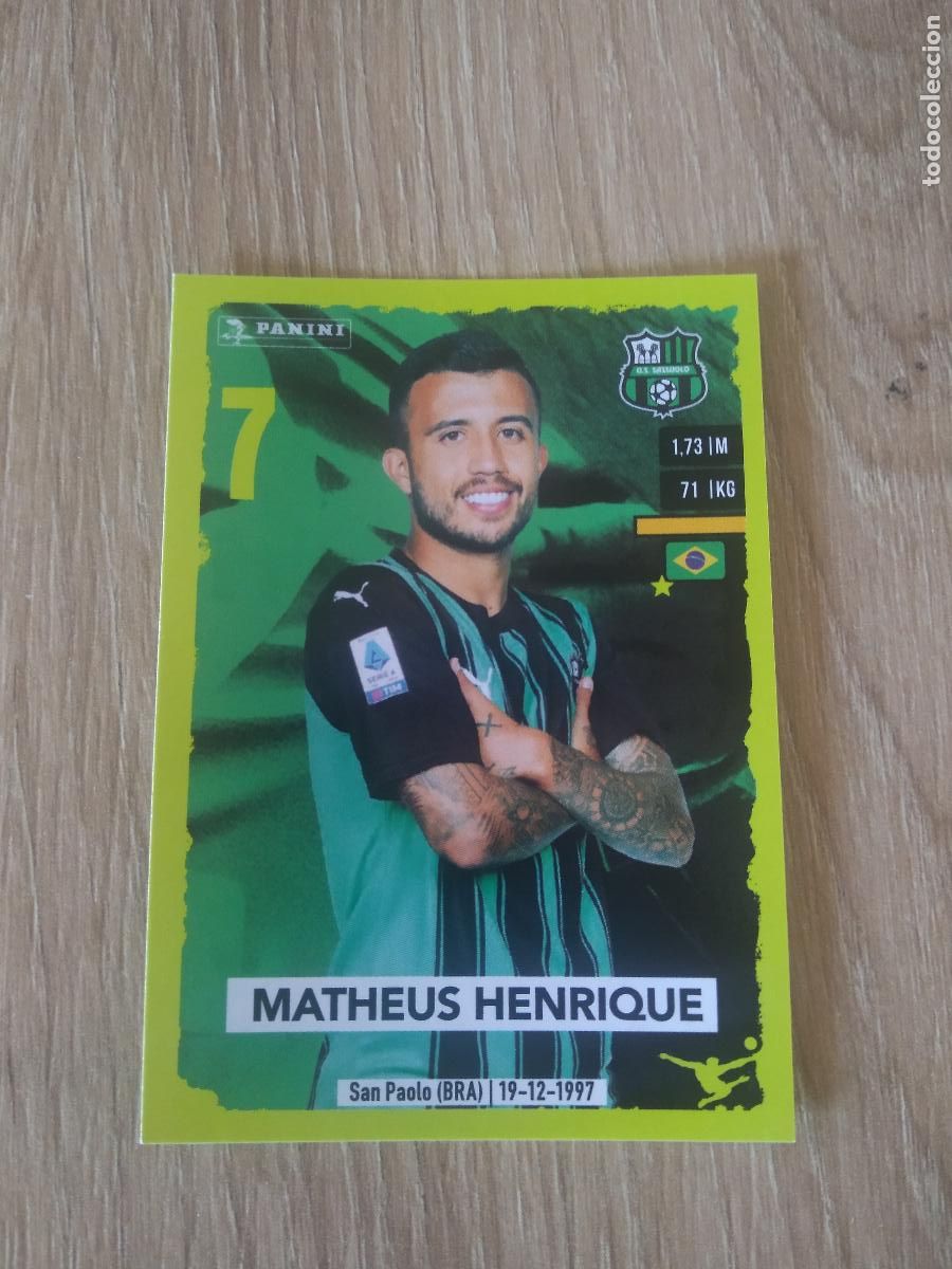 Cromos de f&uacute;tbol: 443 MATHEUS HENRIQUE SASSUOLO CROMO FUTBOL PANINI LIGA ITALIA 23-24 CALCIATORI 2023-2024