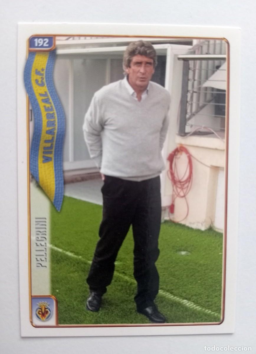 Cromos de f&uacute;tbol: CROMO FUTBOL VILLARREAL C.F. MUNDI CROMO 2004-2005: ENTRENADOR PELLEGRINI