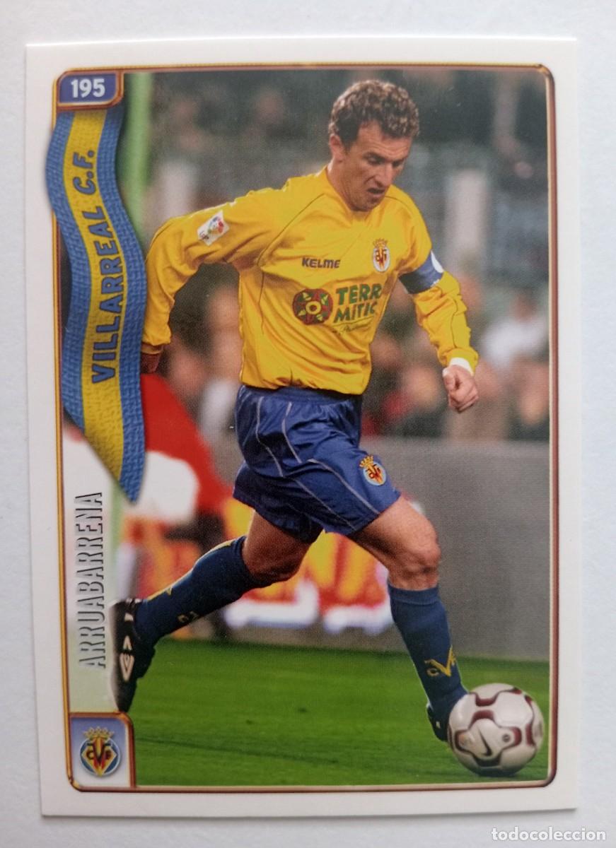 Cromos de f&uacute;tbol: CROMO FUTBOL VILLARREAL C.F. MUNDI CROMO 2004-2005: ARRUABARRENA