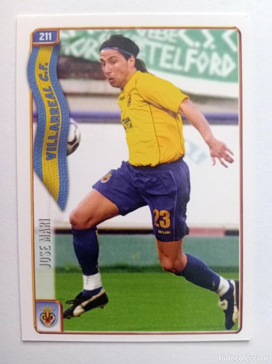 Cromos de f&uacute;tbol: CROMO FUTBOL VILLARREAL C.F. MUNDI CROMO 2004-2005: JOSE MARI