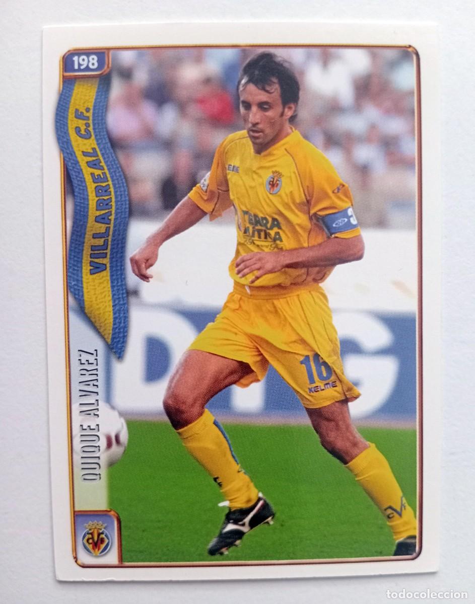 Cromos de f&uacute;tbol: CROMO FUTBOL VILLARREAL C.F. MUNDI CROMO 2004-2005: QUIQUE ALVAREZ
