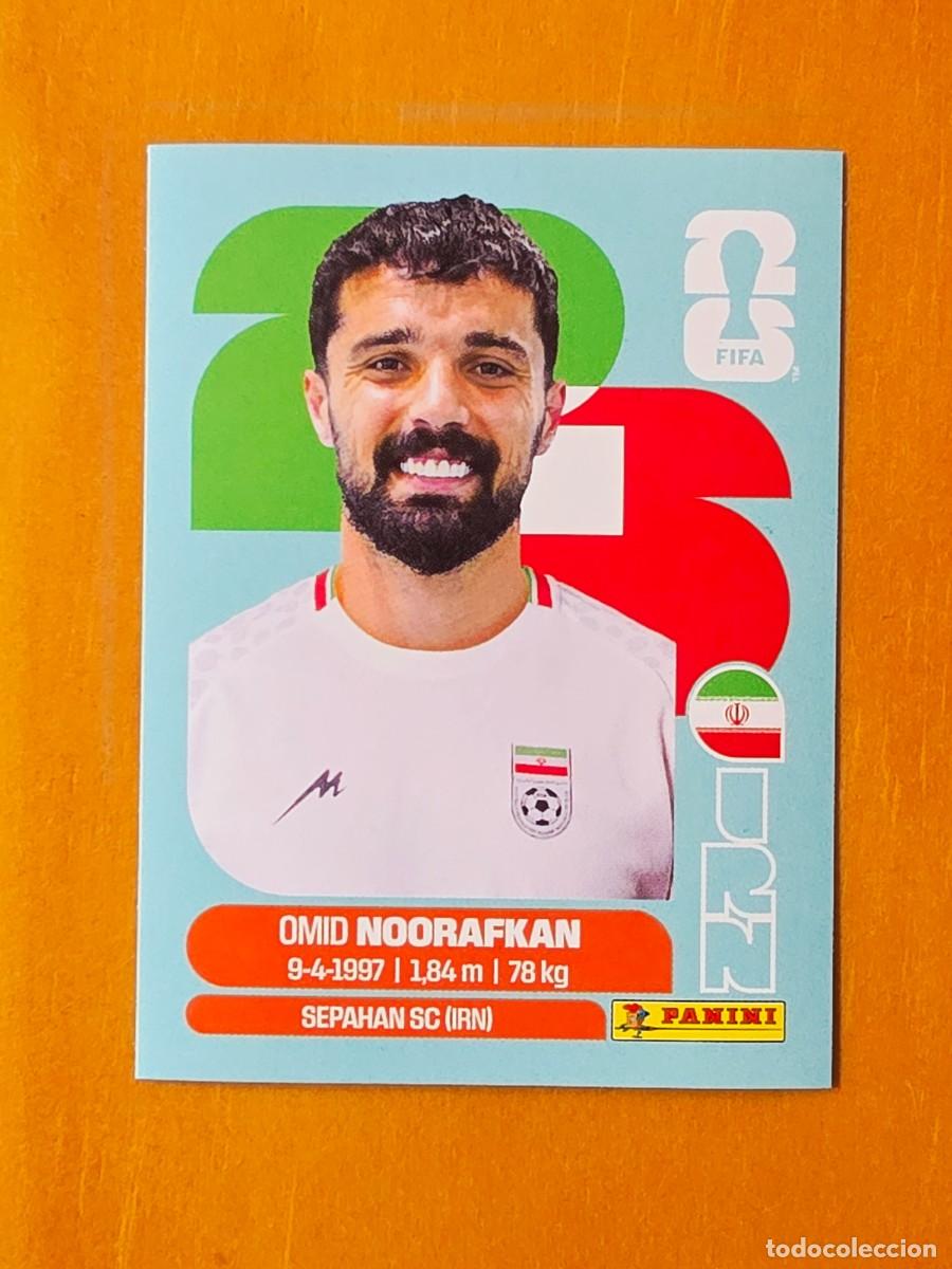Cromos de f&uacute;tbol: IRN 14 Omid Noorafkan, Rep&uacute;blica Isl&aacute;mica de Ir&aacute;n, Panini FIFA World Cup Mundial 2026 Sticker