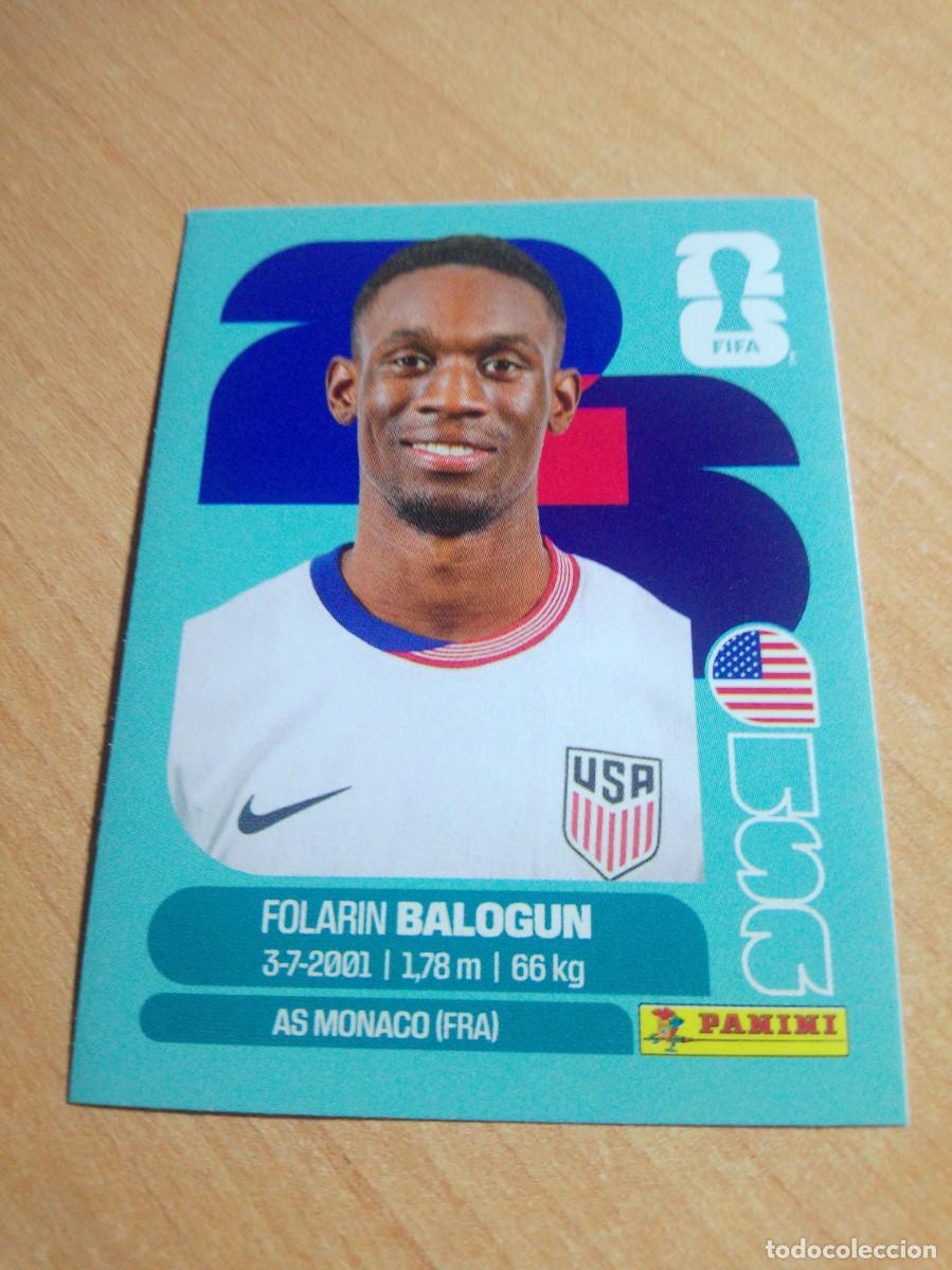 Cromos de f&uacute;tbol: USA 20 FOLARIN BALOGUN ESTADOS UNIDOS MUNDIAL FIFA WORLD CUP 2026 26 PANINI STICKERS NUEVO