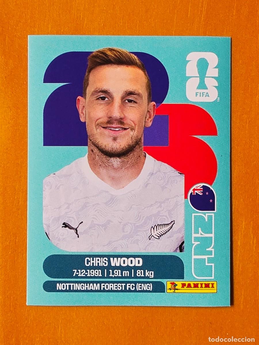 Cromos de f&uacute;tbol: NZL 17 Chris Wood, Nueva Zelanda, Panini FIFA World Cup Mundial 2026 Sticker