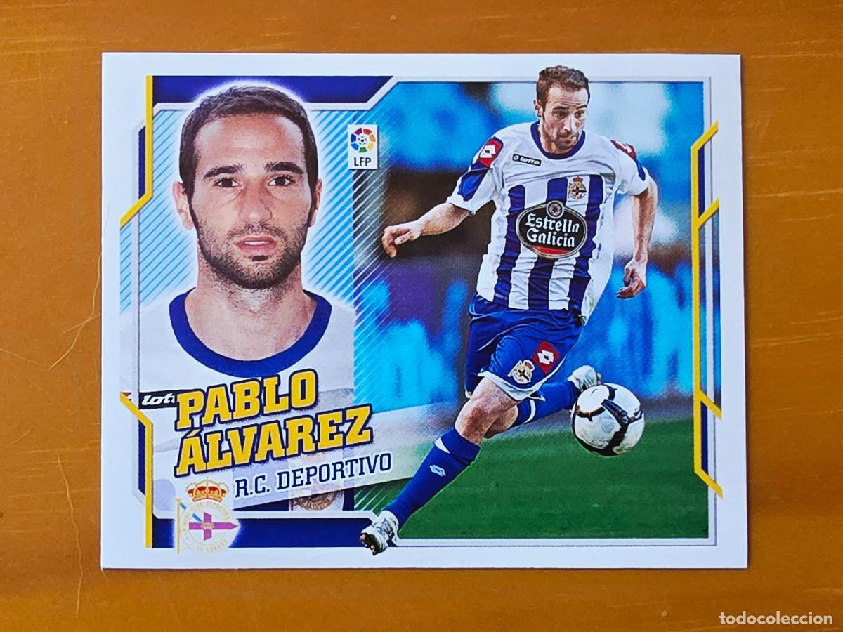 Cromos de f&uacute;tbol: 10 A Pablo &Aacute;lvarez, Deportivo de la Coru&ntilde;a, Panini Ediciones Liga Este 2010 2011 10 11