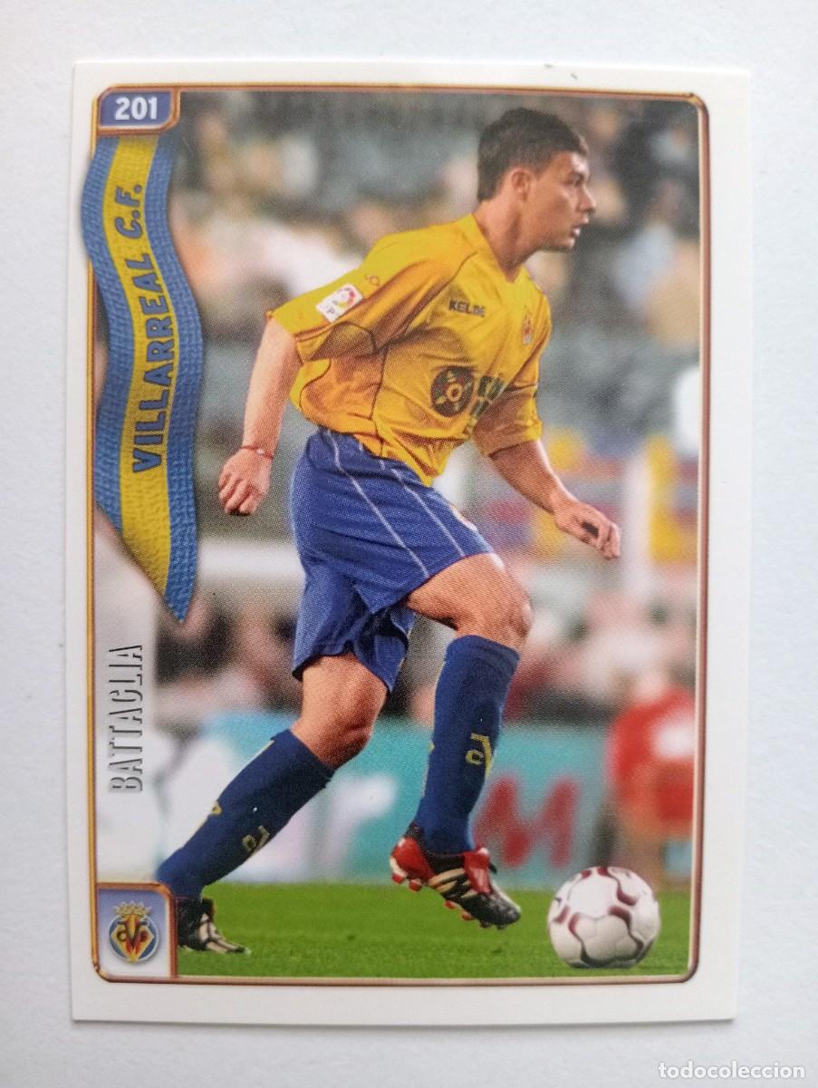 Cromos de f&uacute;tbol: CROMO FUTBOL VILLARREAL C.F. MUNDI CROMO 2004-2005: BATTAGLIA
