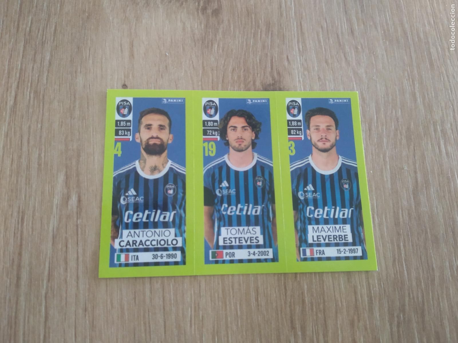 Cromos de f&uacute;tbol: 603 CARACCIOLO ESTEVES LEVERBE PISA CROMO FUTBOL PANINI LIGA ITALIA 23-24 CALCIATORI 2023-2024