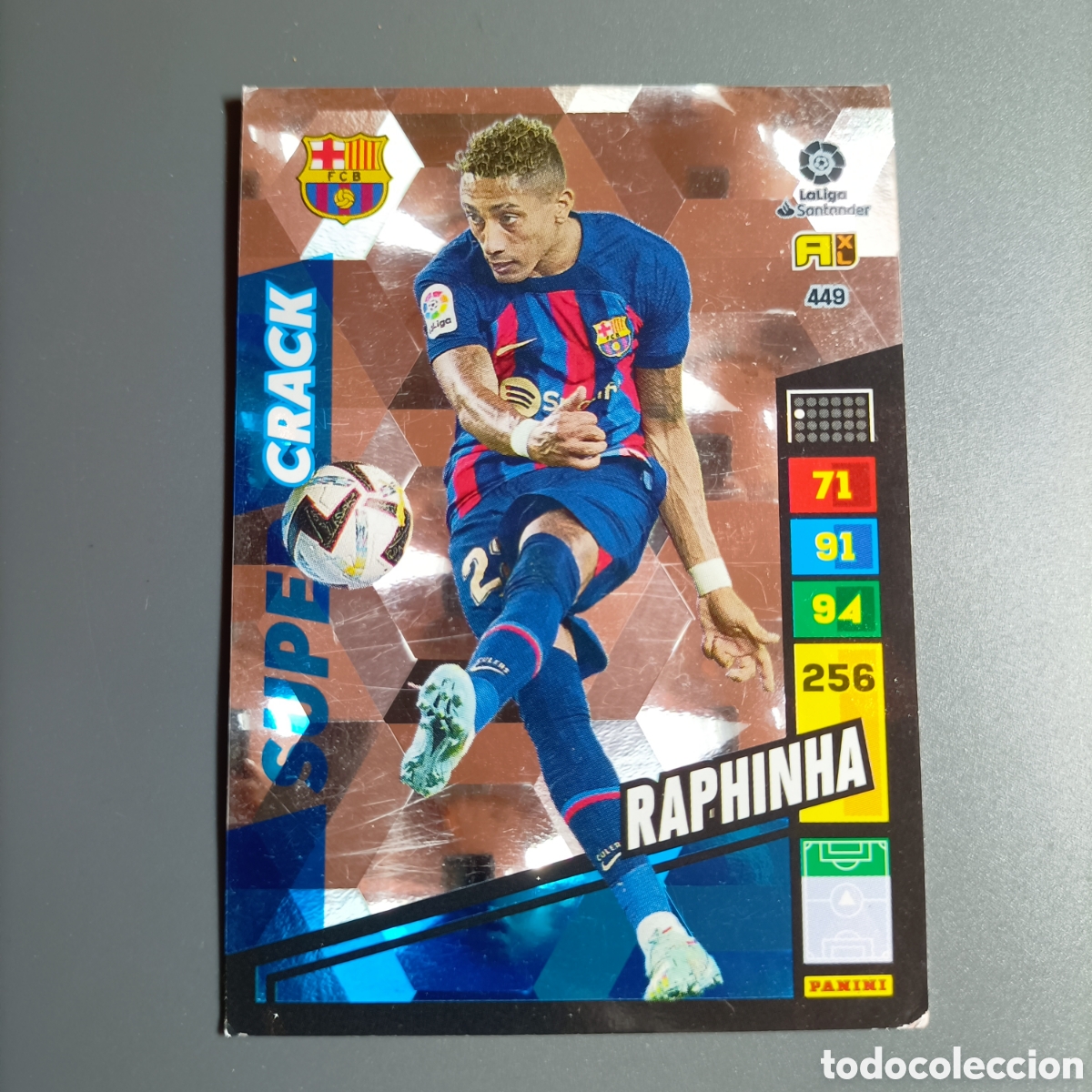 Cromos de f&uacute;tbol: ADRENALYN. LIGA 2022-2023 (FC BARCELONA) №449 RAPHINHA