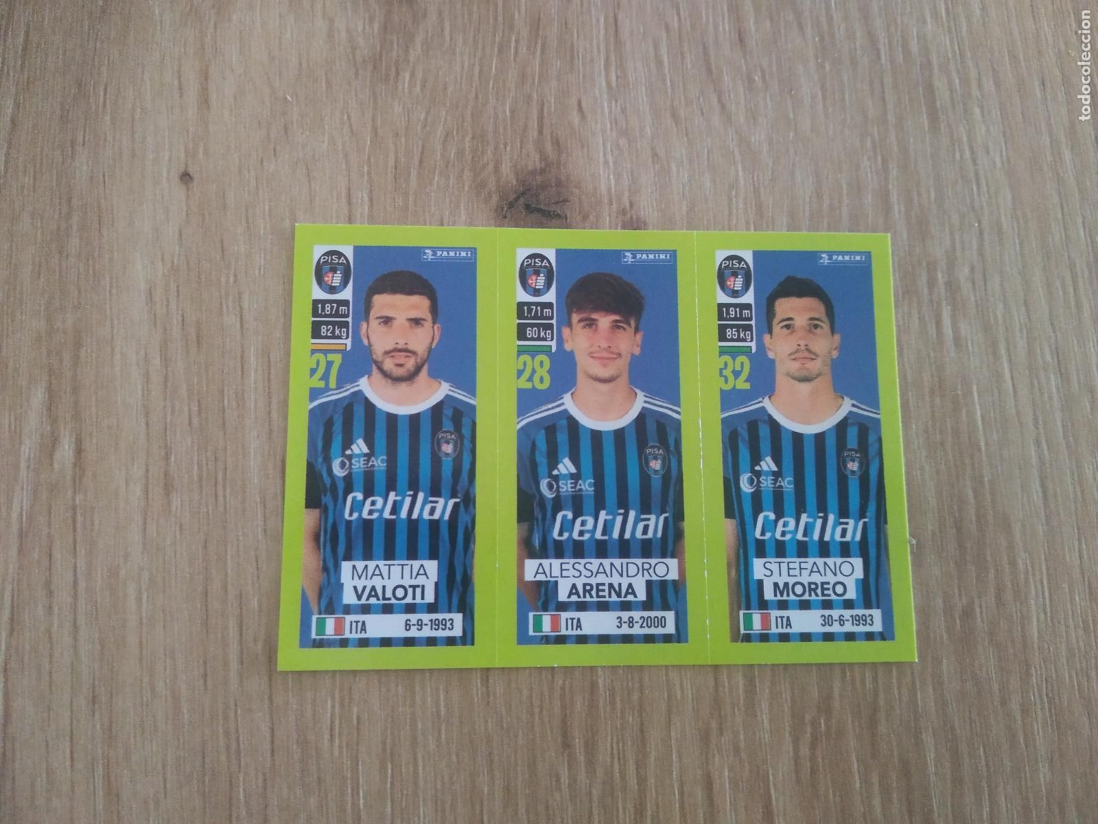 Cromos de f&uacute;tbol: 605 VALOTI ARENA MOREO PISA CROMO FUTBOL PANINI LIGA ITALIA 23-24 CALCIATORI 2023-2024